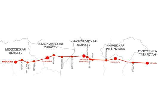 Платная дорога москва казань схема прохождения на карте